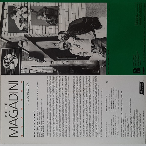 Pete Magadini Quartet, Live In Montreal vinyl - Picture 2 of 4